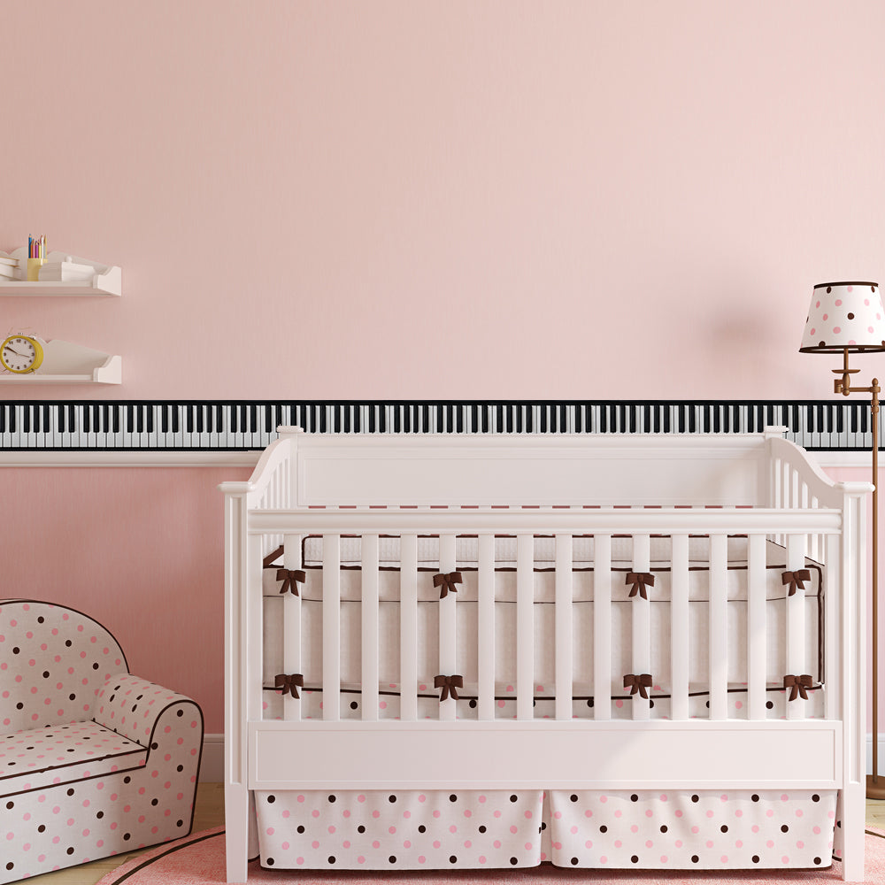 Piano Keyboard Wall Border Sticker