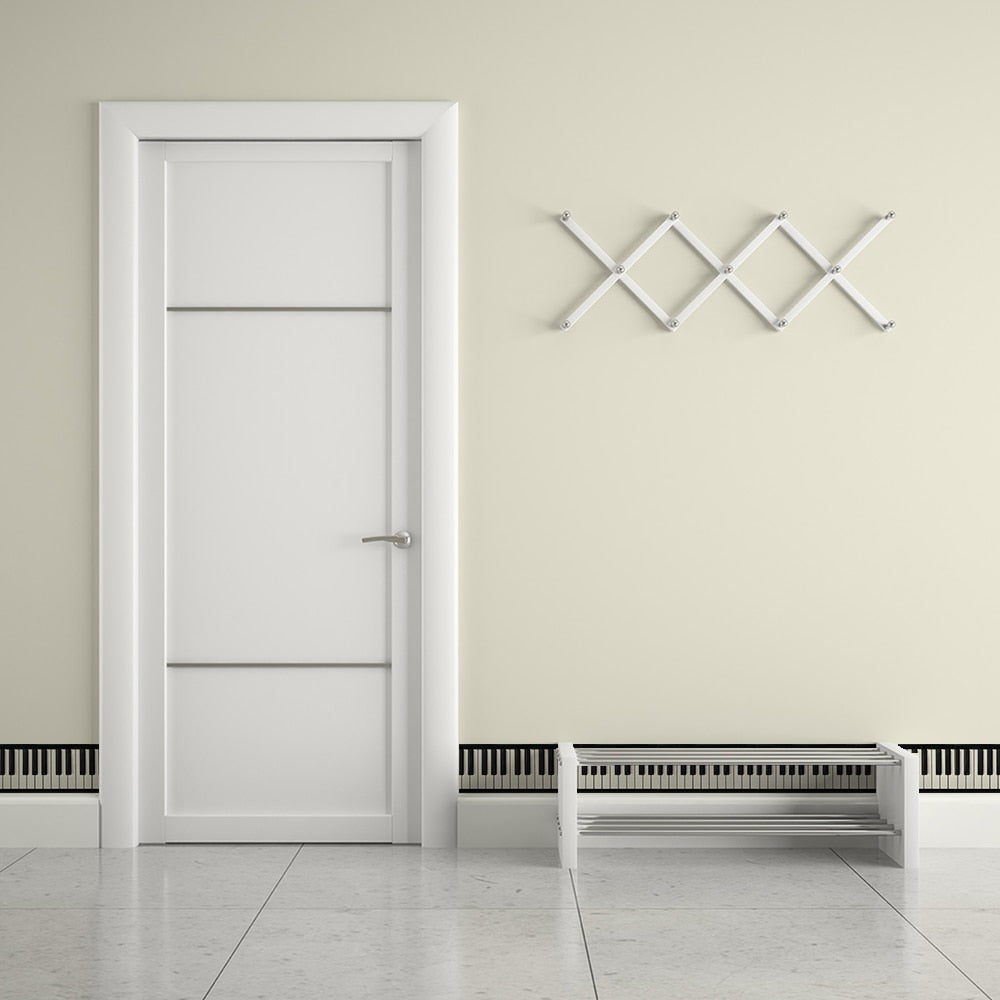 Piano Keyboard Wall Border Sticker