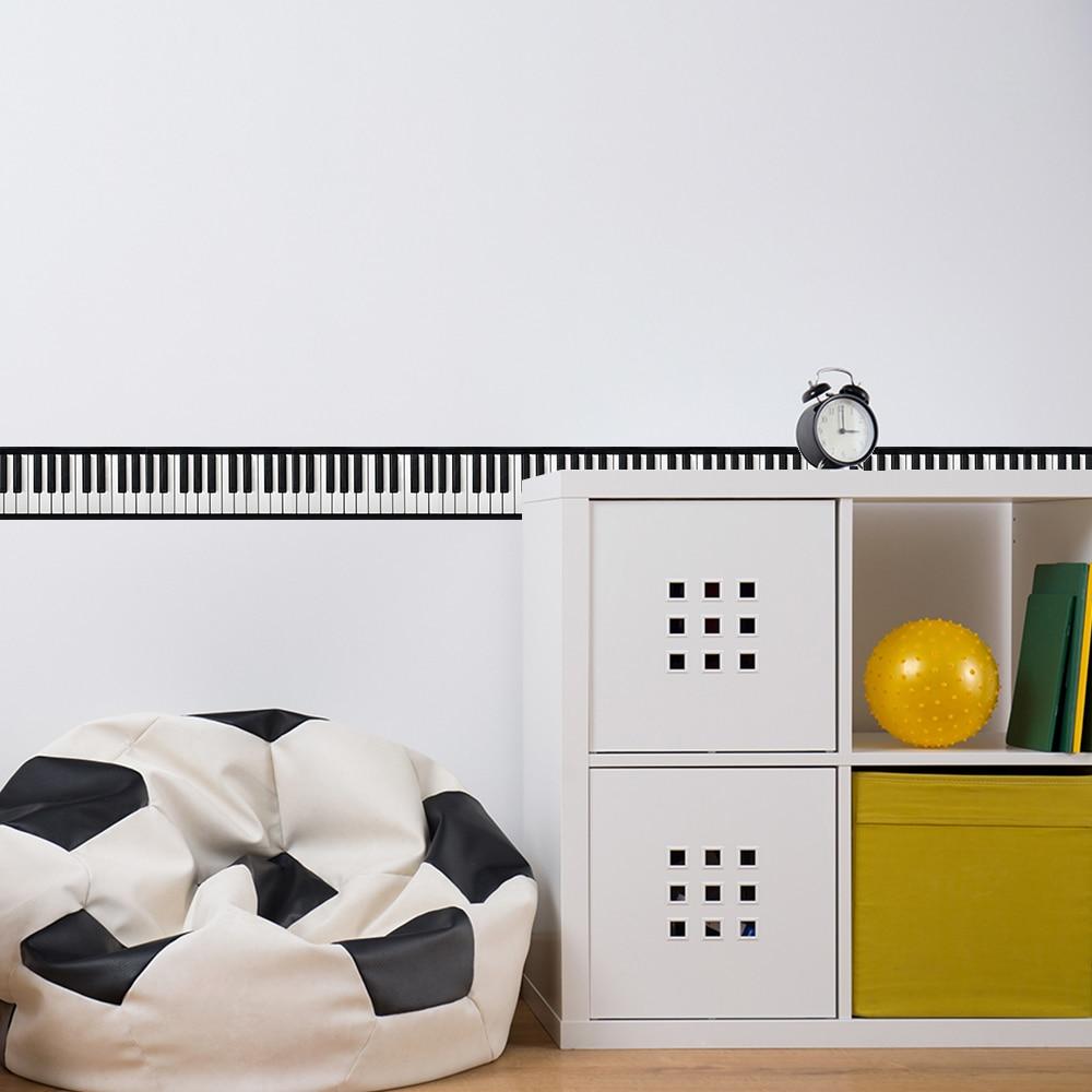 Free - Piano Keyboard Wall Border Sticker