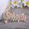 Free - Music Note Large Brooch