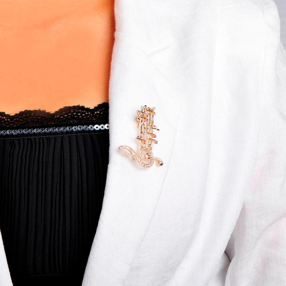 Music Note Large Brooch