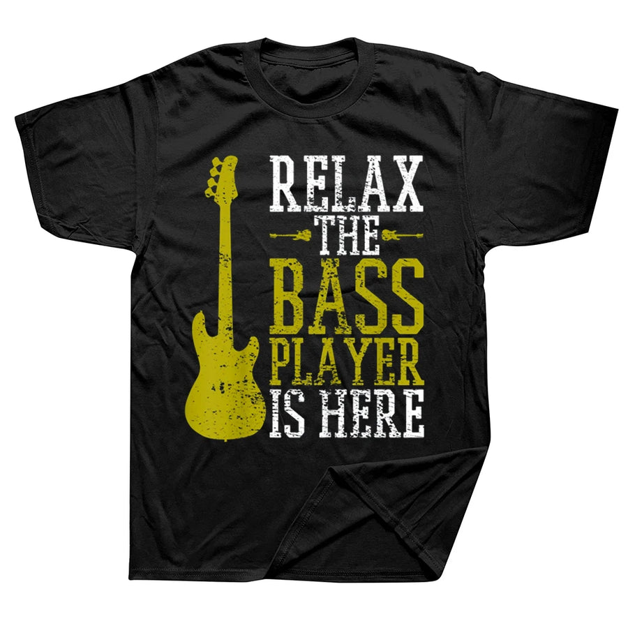 Bass Player Is Here Guitar T-shirt