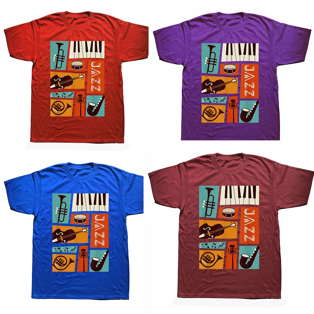 Funny Jazz Music Band T-shirt