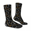 Clarinet & Music Notes Crew Socks