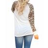 Music Scores & Leopard Print Chiffon T-shirt