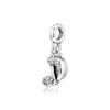 Music Note Silver Dangle Charm