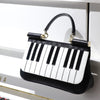 Piano Key Leather Handbag