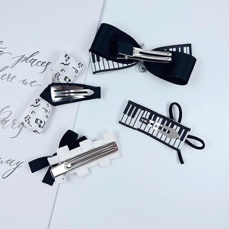 Cute Piano Violin Music Hair Clip