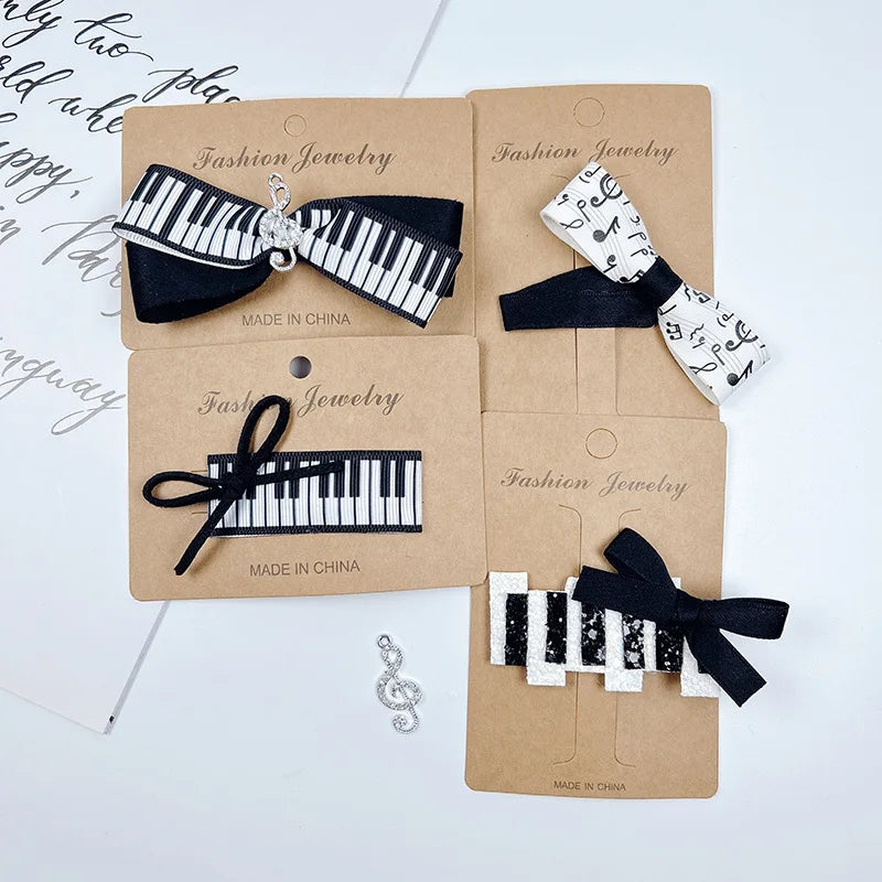 Cute Piano Violin Music Hair Clip