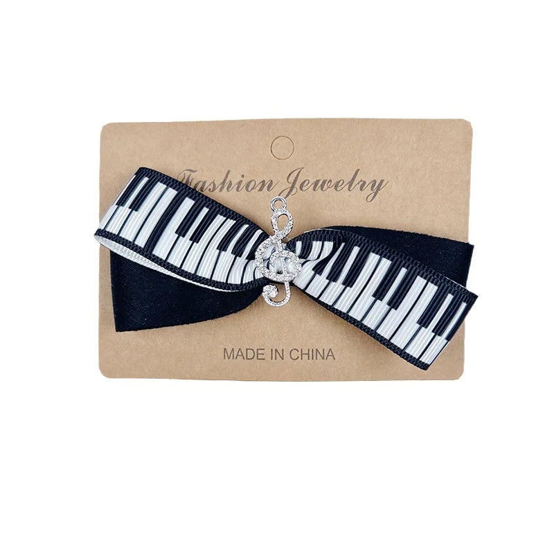 Cute Piano Violin Music Hair Clip