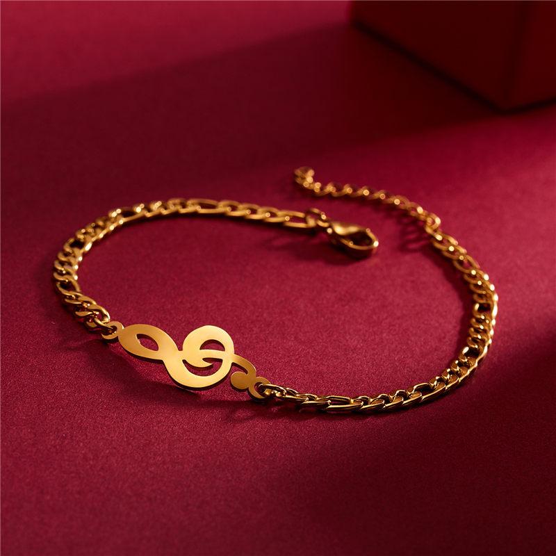 Music Notes Gold Bracelet