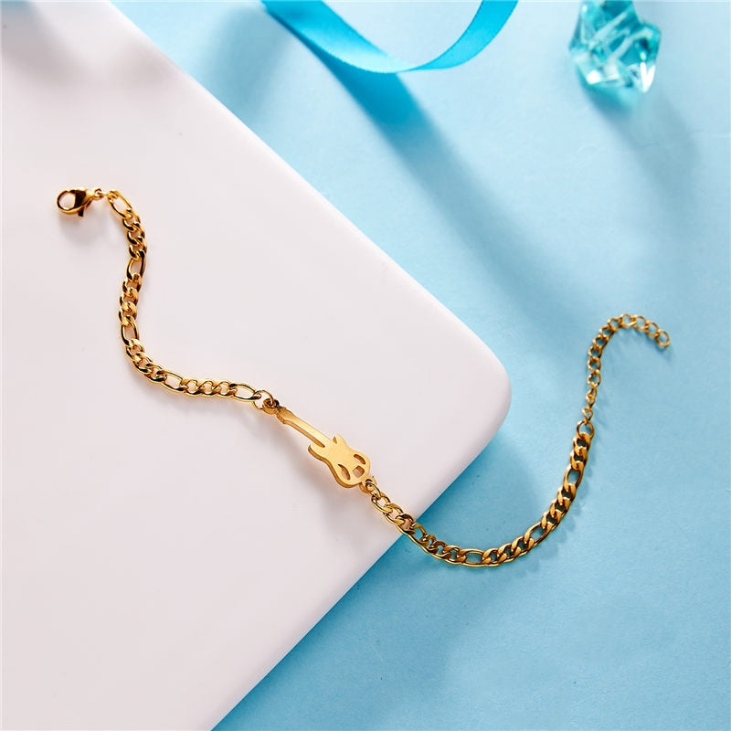 Free - Music Notes Gold Bracelet