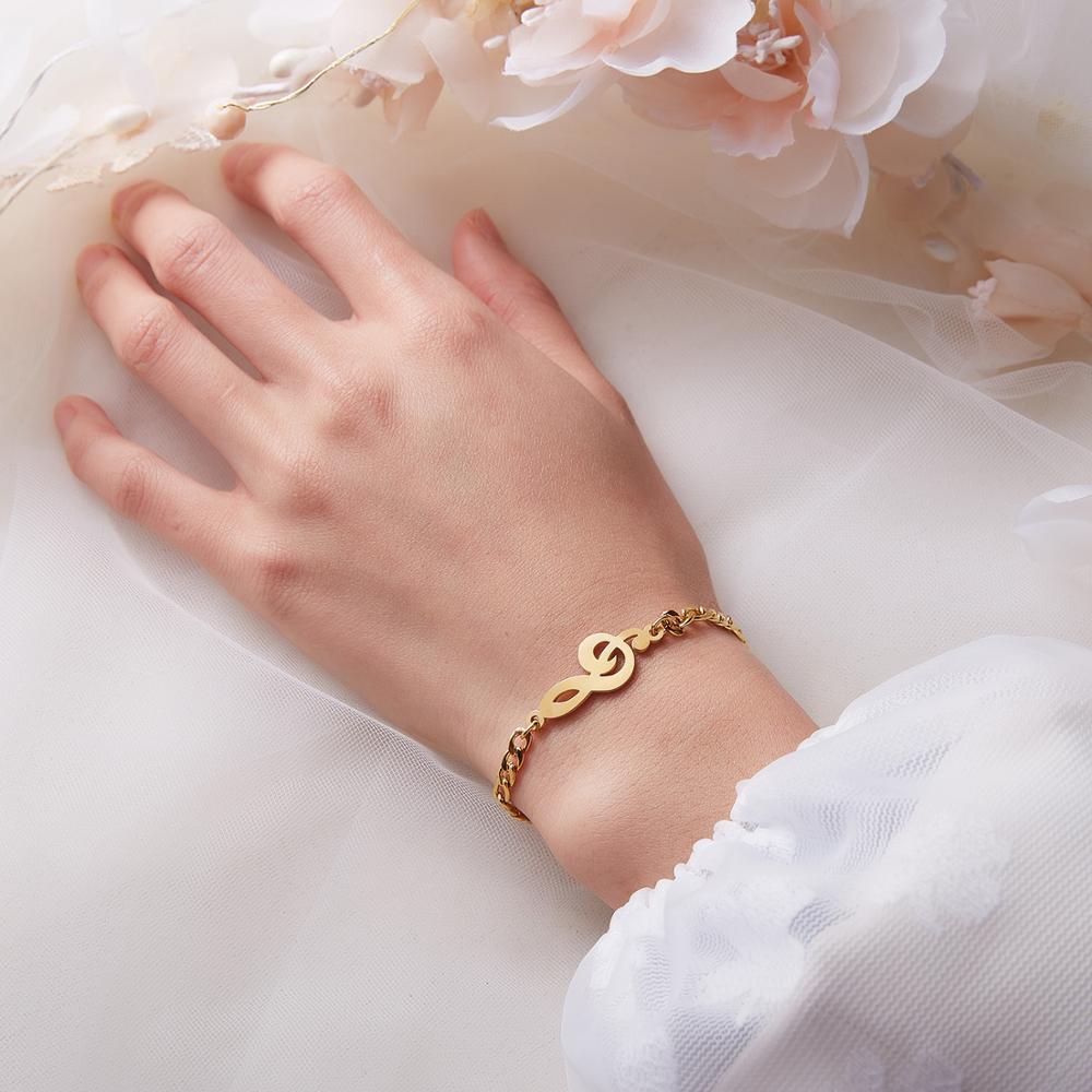 Music Notes Gold Bracelet