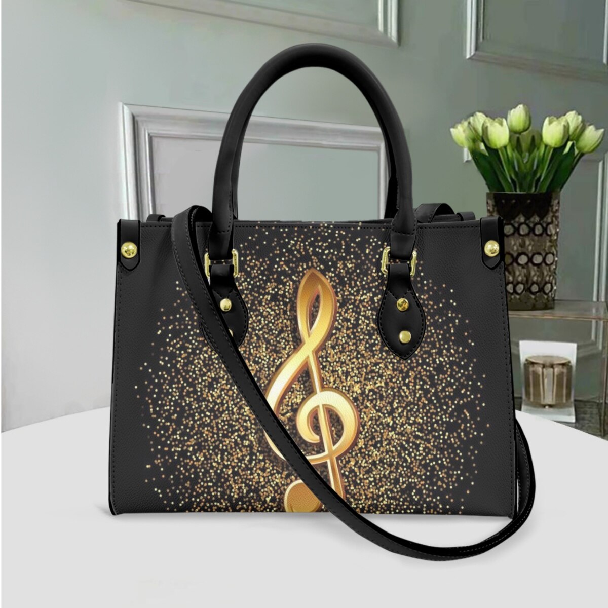 Music Note Piano Crossbody Bag