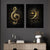 Gold Music Note Instrument Poster