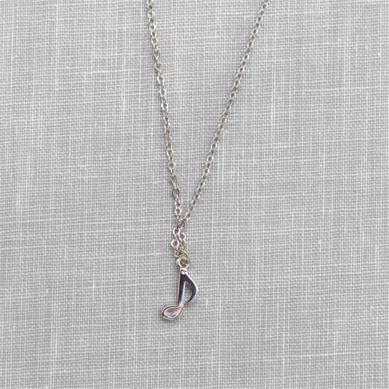 Mini Music Notes Necklace
