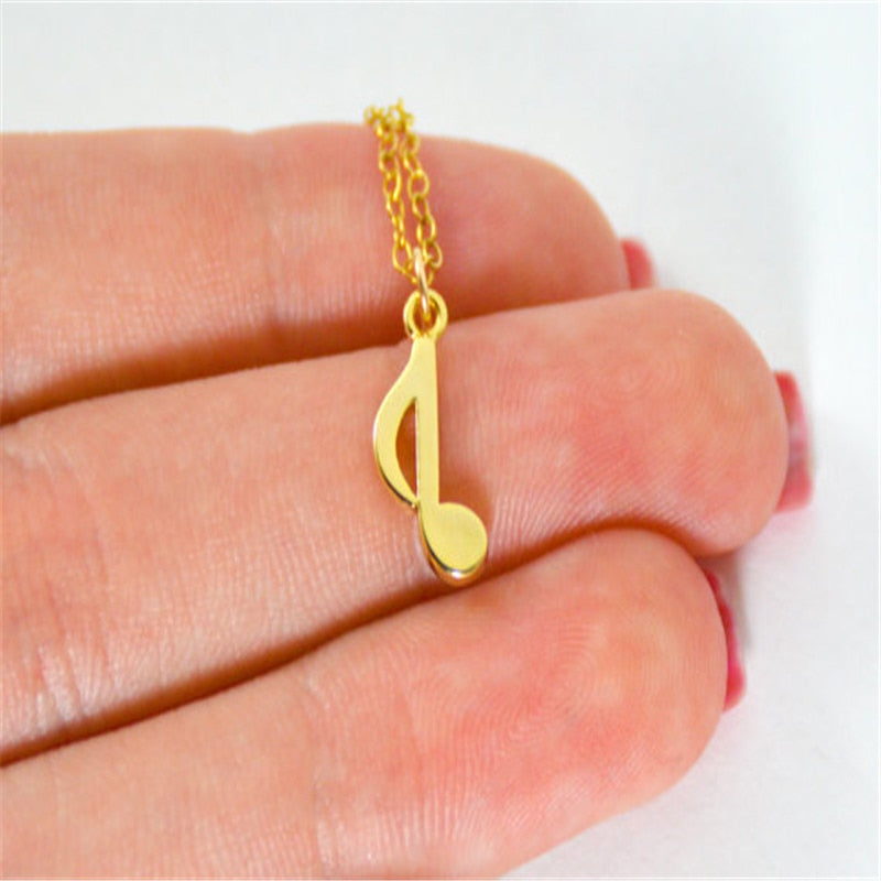 Mini Music Notes Necklace