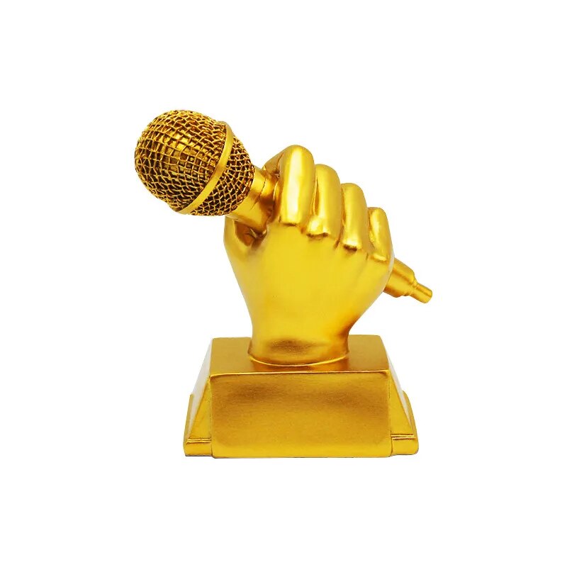Microphone Music Award Trophy