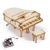 DIY Grand Piano Wood Puzzle Music Box