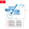 Guitar Acrylic Wall Sticker