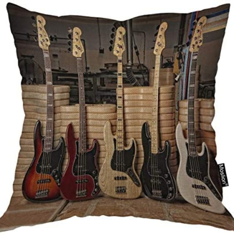 Vintage Guitar Pillowcase