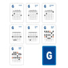 49 Guitar Chords Card Set