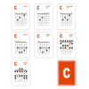 49 Guitar Chords Card Set