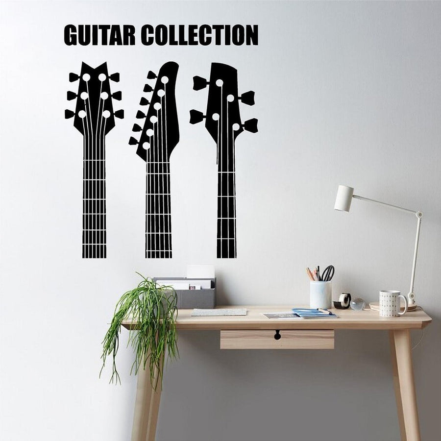 Guitar Collection Wall Decal Sticker