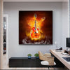 Guitar In Fire Canvas Art - { shop_name }} - Review