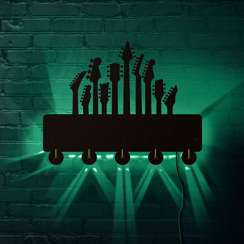 Guitar LED Luminous Wall Hook - { shop_name }} - Review