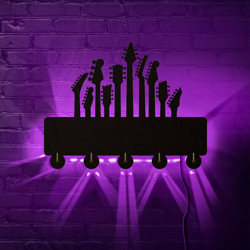 Guitar LED Luminous Wall Hook - { shop_name }} - Review