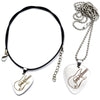 Free - Silver Guitar Pick Necklace