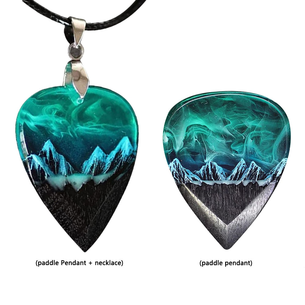 Northern Light Guitar Pick Necklace