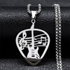 Guitar Music Note Pick Necklace