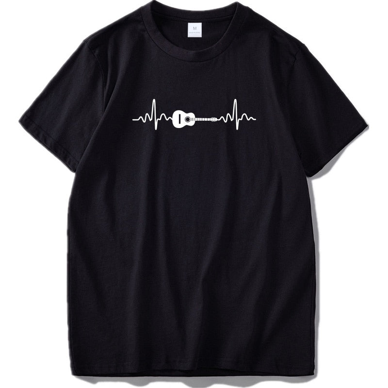 Guitar Heartbeat T-shirt - { shop_name }} - Review