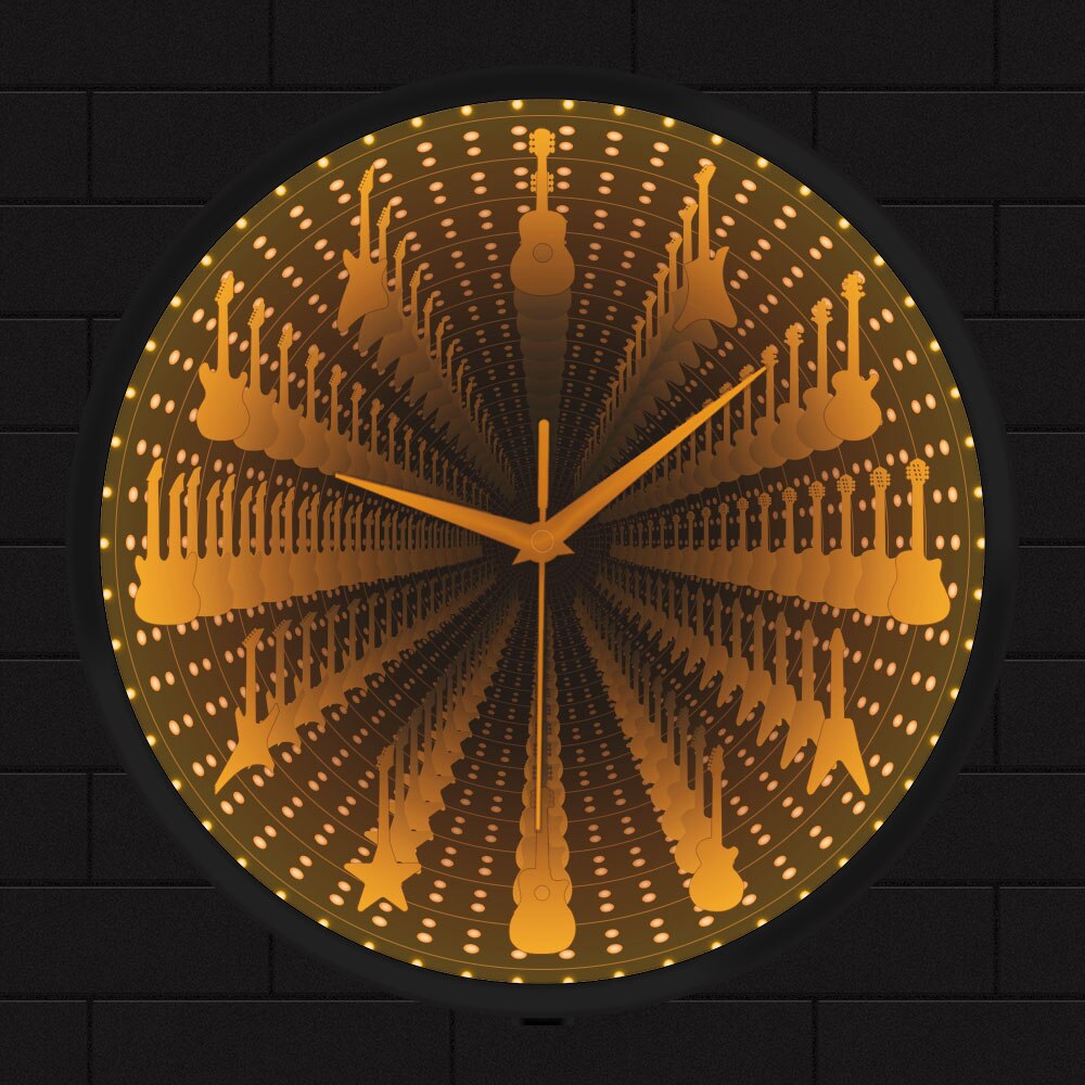 Guitar Variety Infinity Wall Clock