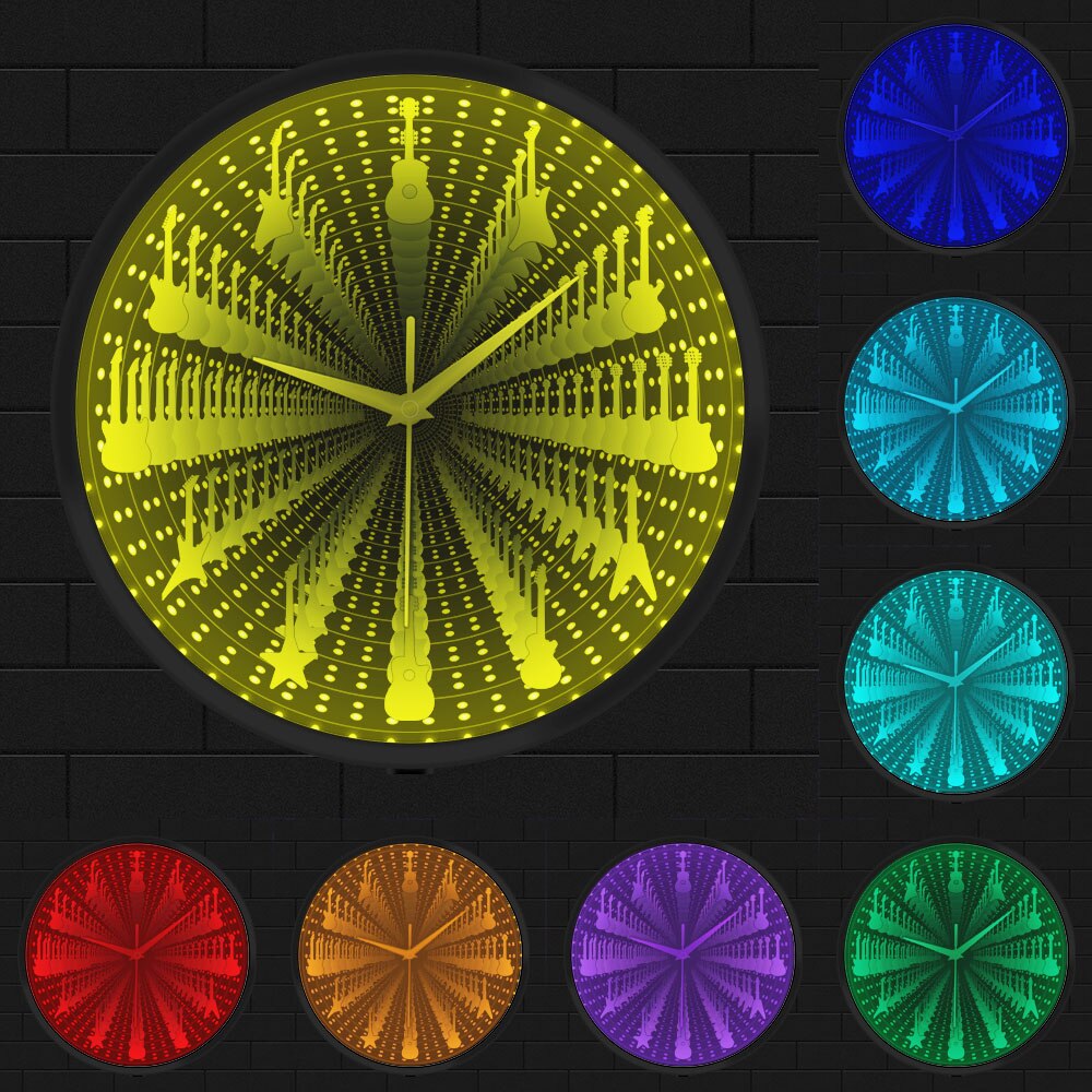 Guitar Variety Infinity Wall Clock