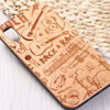 Rock N Roll Guitar Wood Phone Case