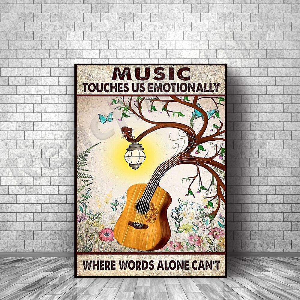 Music Touches Us Emotionally Poster