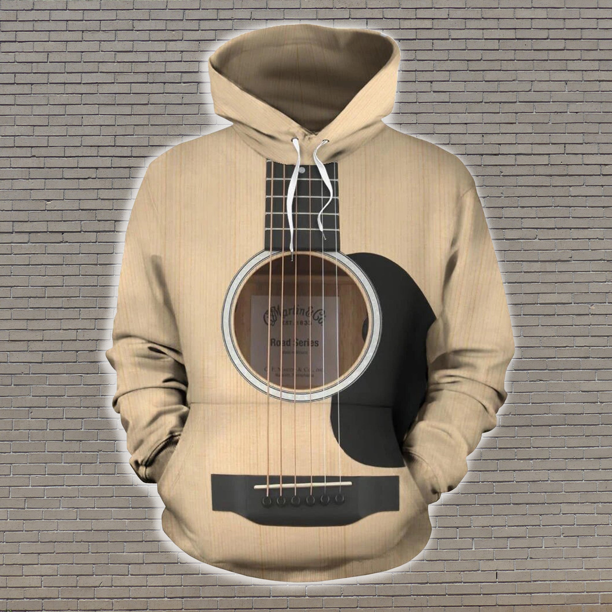Wood Guitar Hoodie