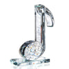 Crystal Eighth Notes Figurine