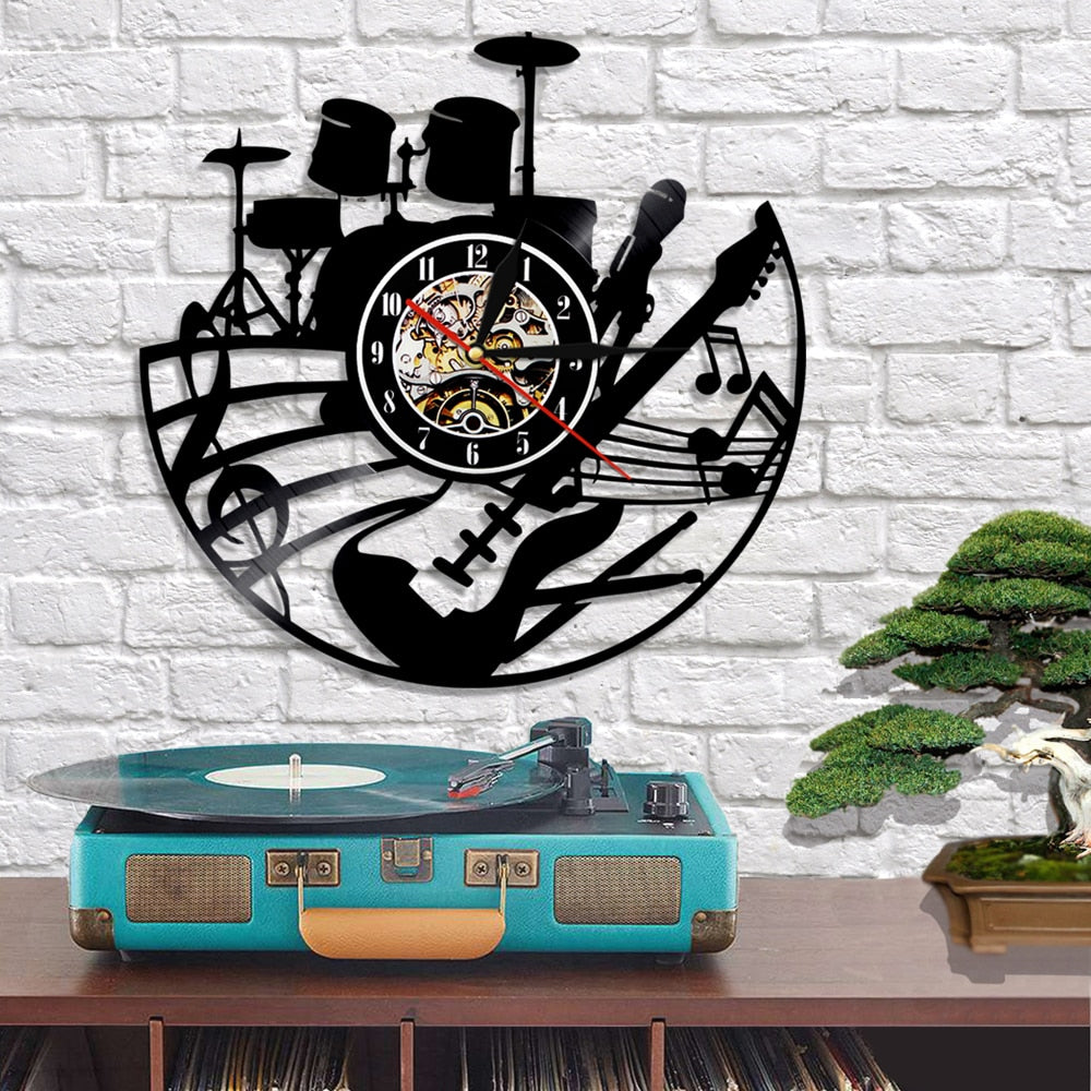 Band Vinyl Record Wall Clock - Artistic Pod