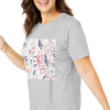 Abstract Music Notes Plus Size T-shirt - { shop_name }} - Review
