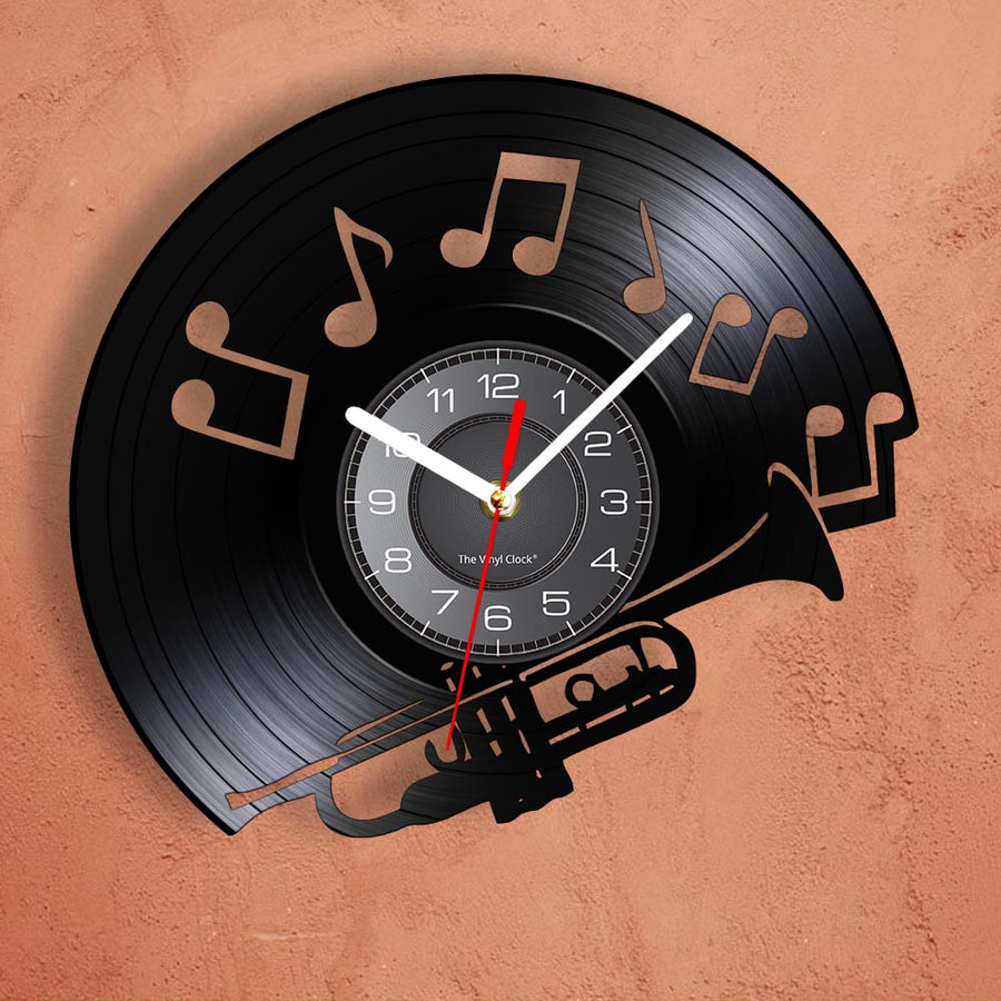 LED Trumpet Illuminated Wall Clock