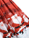 Santa Claus Music Off-Shoulder Dress