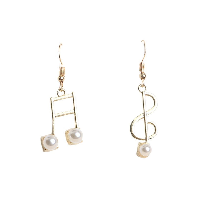 Trendy Music Notes Dangle Earrings
