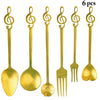 Golden Treble Clef Spoon Set