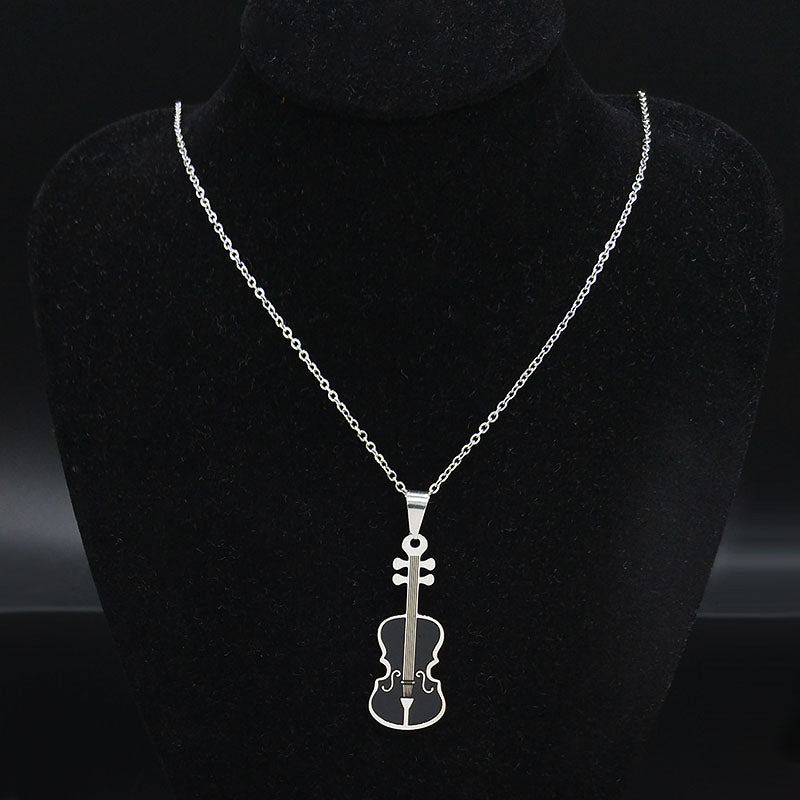 Black Violin Necklace