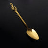 Golden Treble Clef Spoon Set