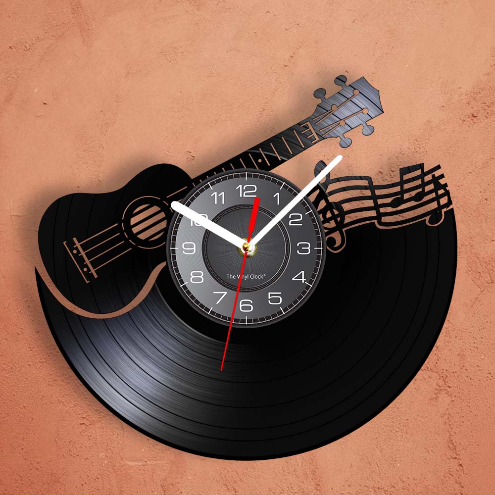 Guitar/Music Notes Wall Clock